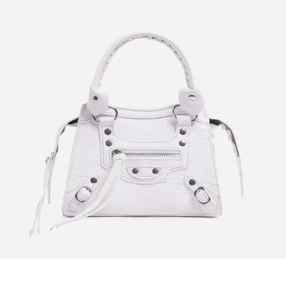 Mini white croc bag from EGO